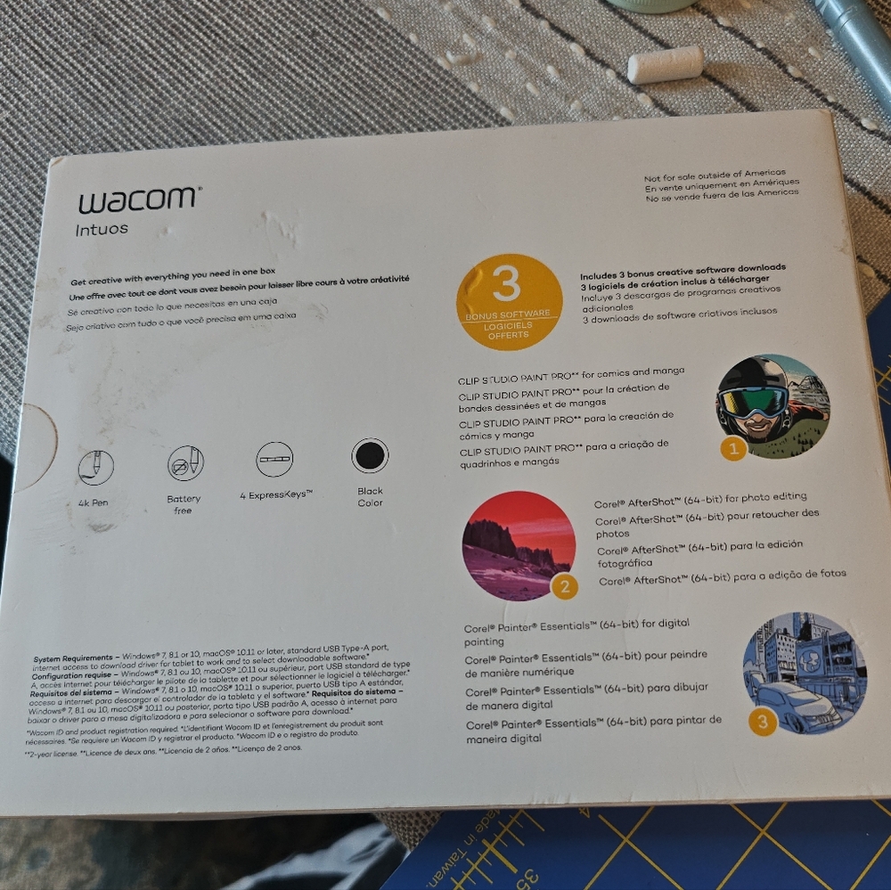 Waycom Black Drawing Tablet - Picture 2 of 3